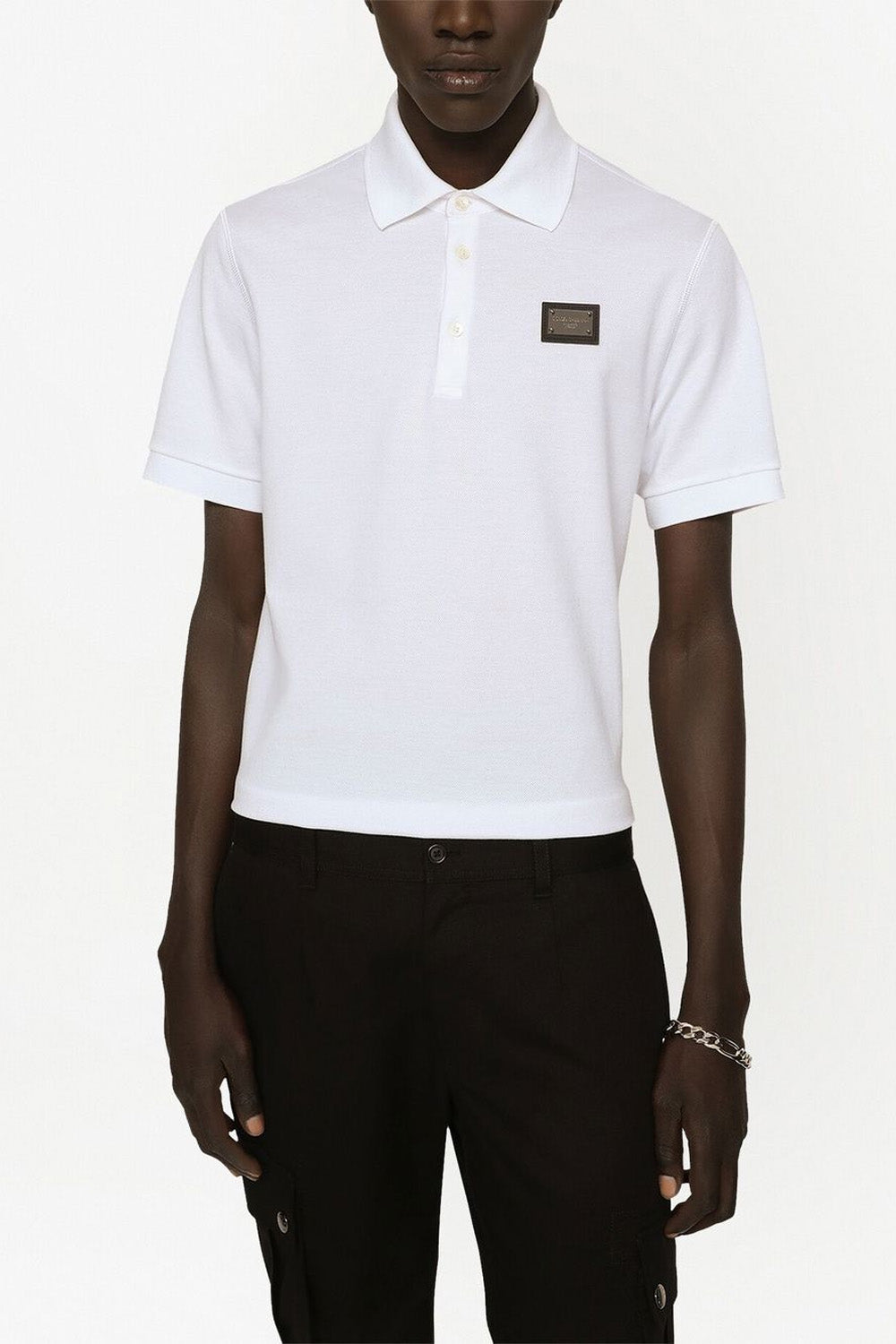 Dolce & Gabbana DG Essentials cotton piqué polo shirt