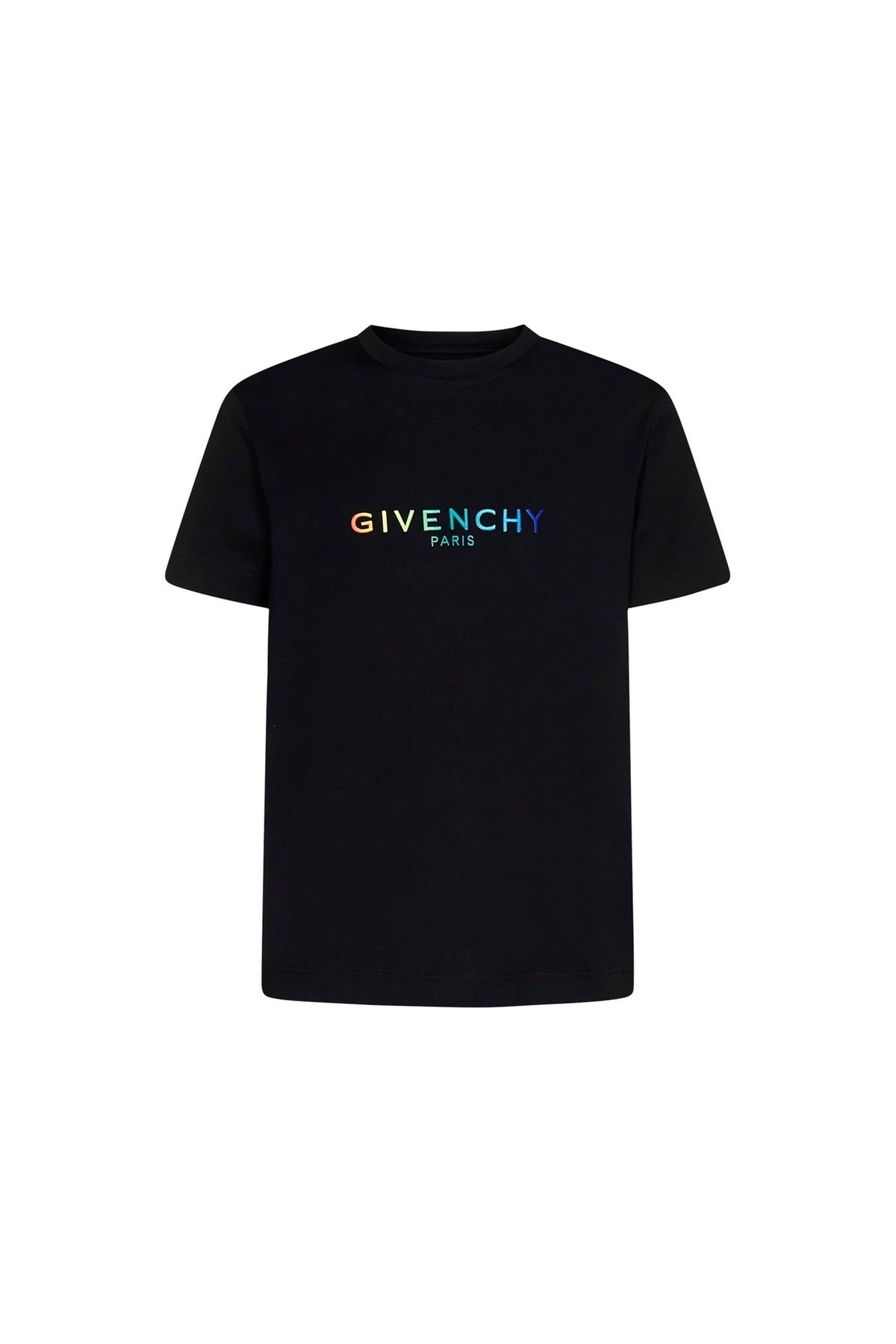 Givenchy Colorful Logo Black T-shirt