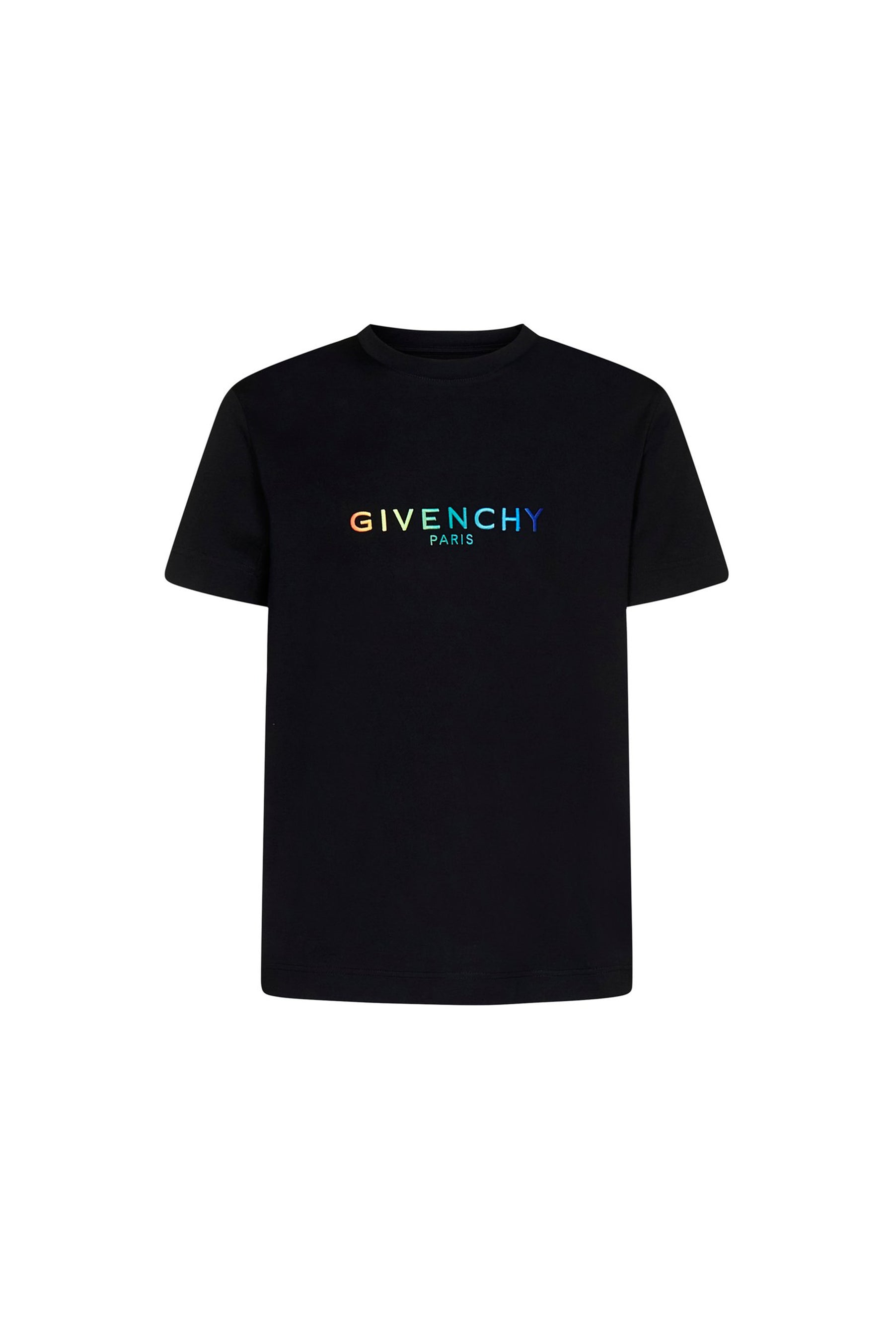 Givenchy Colorful Logo Black T-shirt