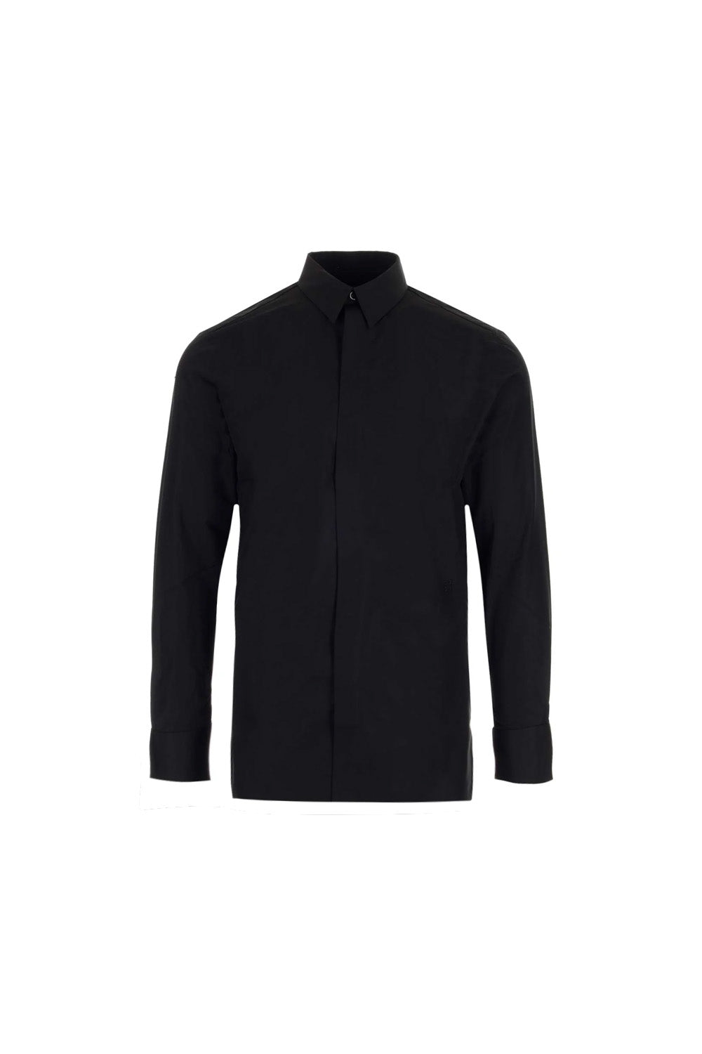 Givenchy 4G-embroidered cotton shirt black