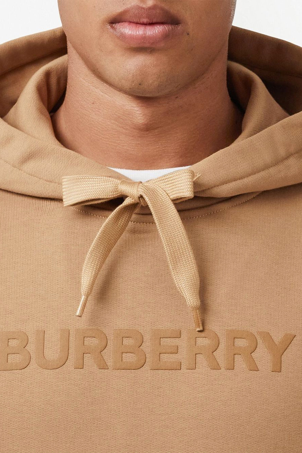 Burberry logo-print drawstring hoodie