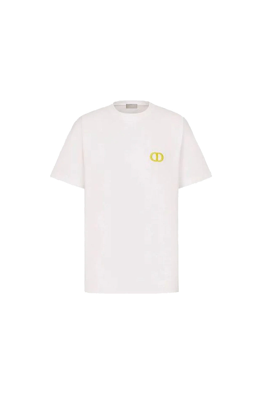 DIOR 'CD ICON' T-SHIRT WHITE/YELLOW