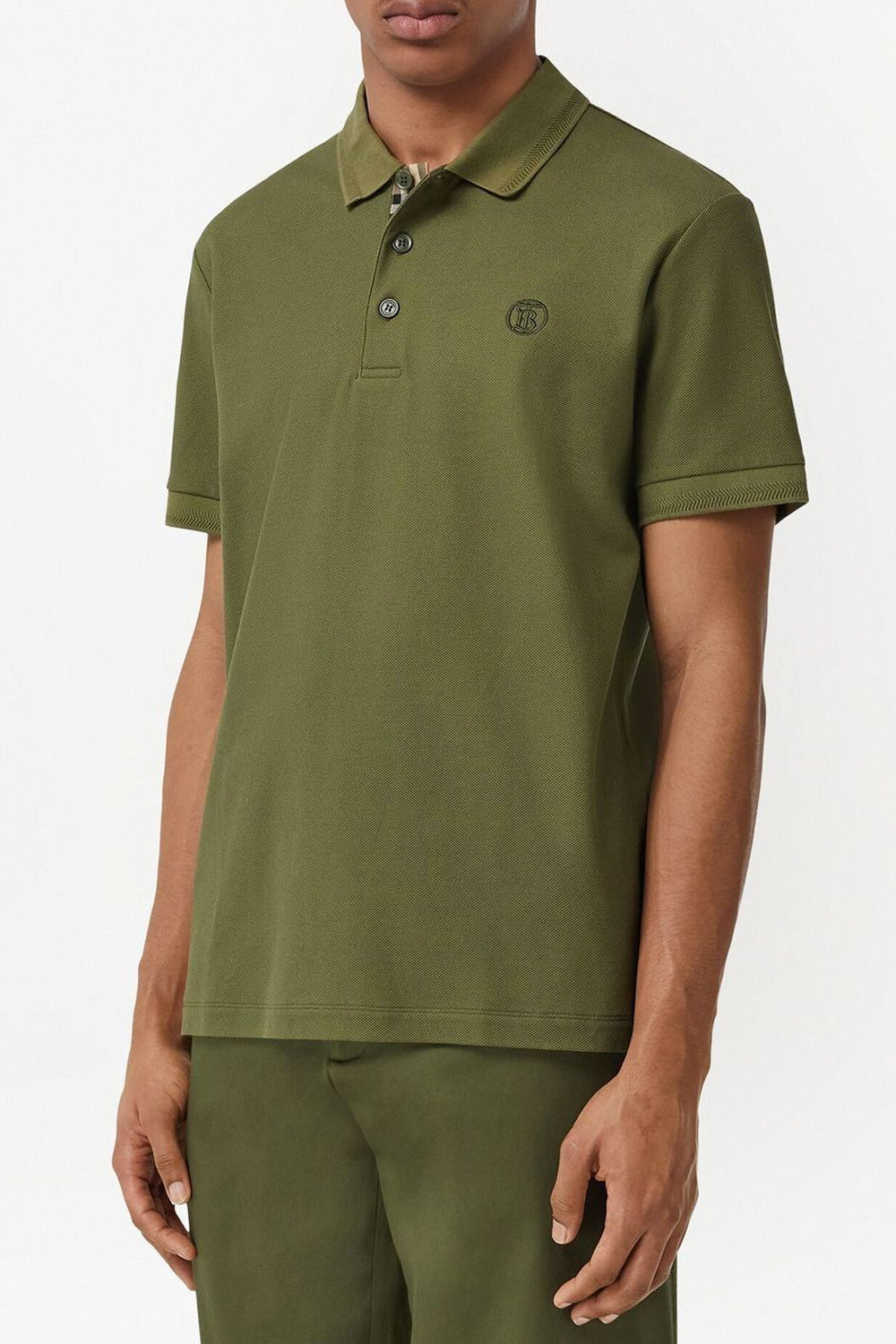 Burberry Monogram motif cotton-piqué polo shirt