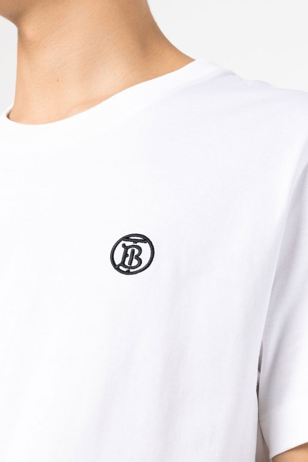 Burberry Monogram Motif Cotton T-shirt white