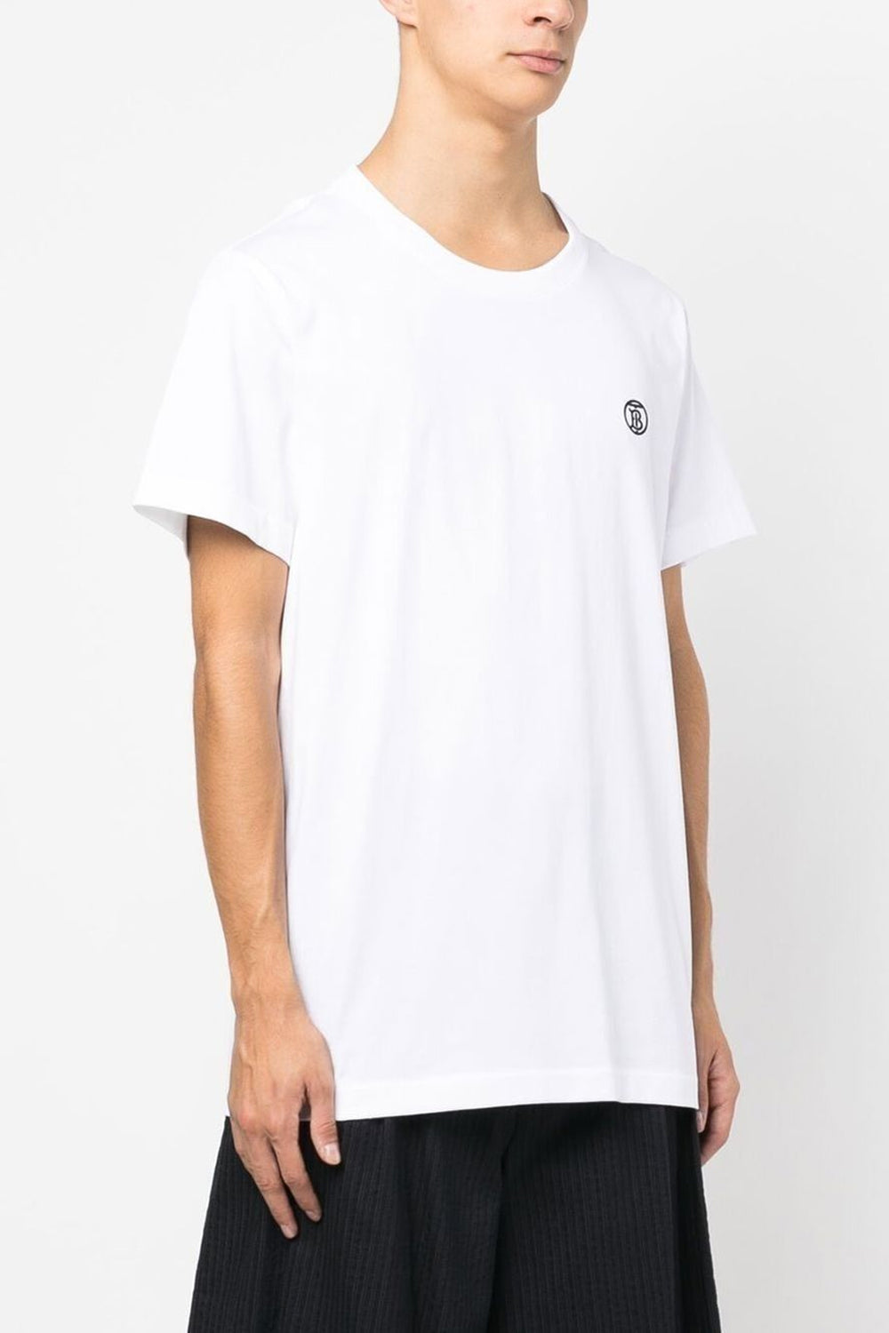 Burberry Monogram Motif Cotton T-shirt white