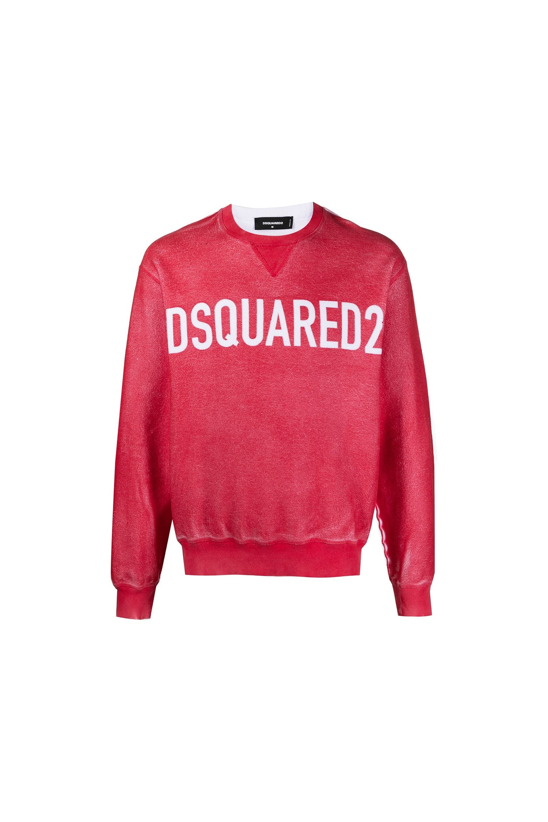DSQUARED2 Pale Red Logo Print Sweatshirt