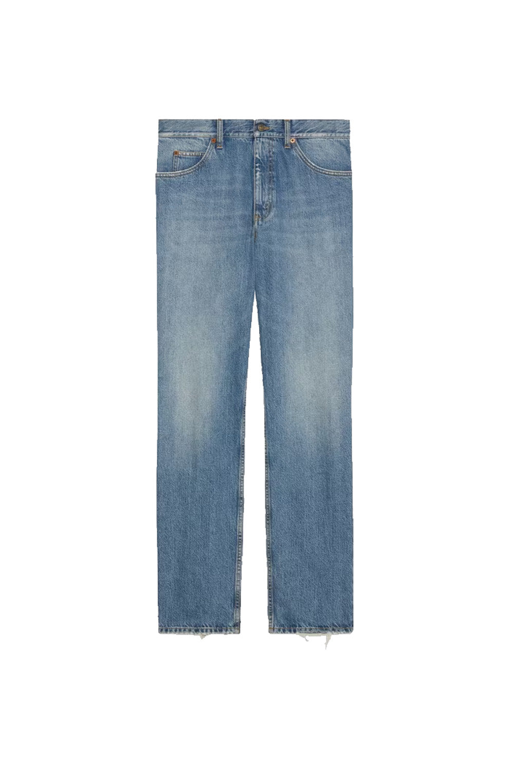 Gucci Straight-leg denim pant in blue