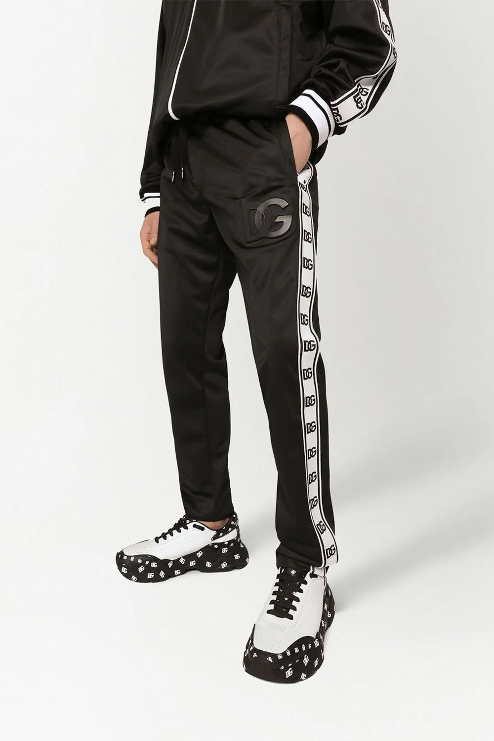 Dolce & Gabbana logo-tape track trousers