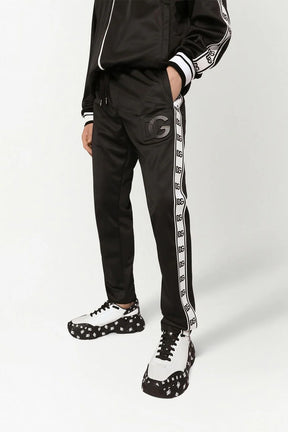 Dolce & Gabbana logo-tape track trousers