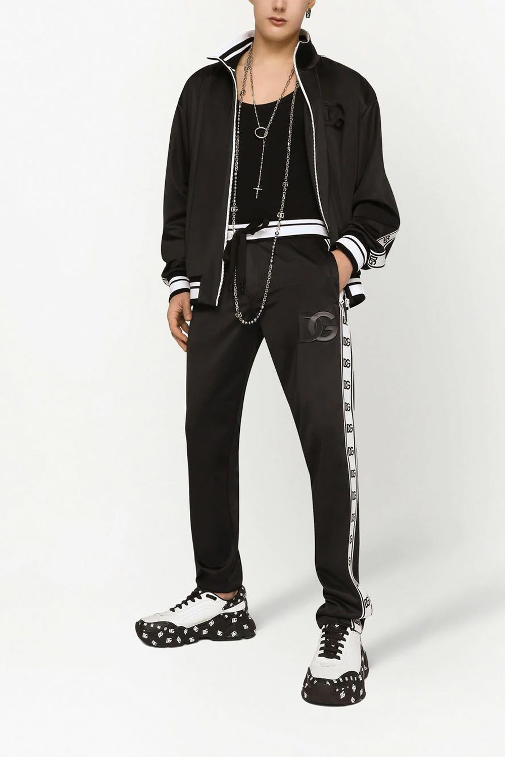 Dolce & Gabbana logo-tape track trousers
