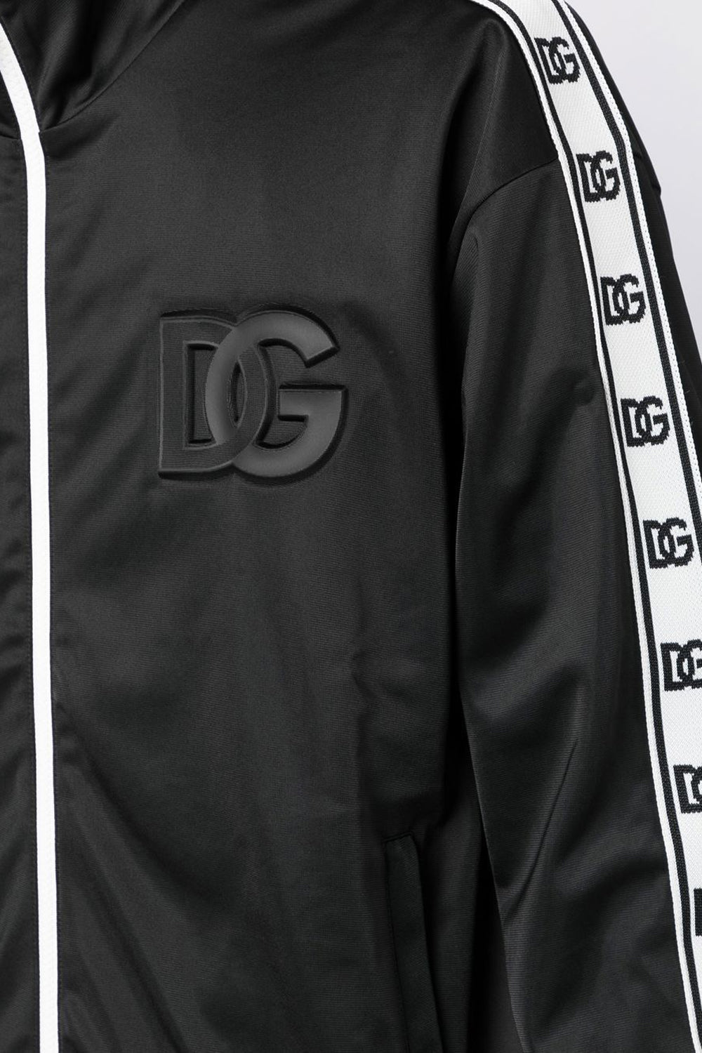 Dolce & Gabbana logo panel bomber jacket