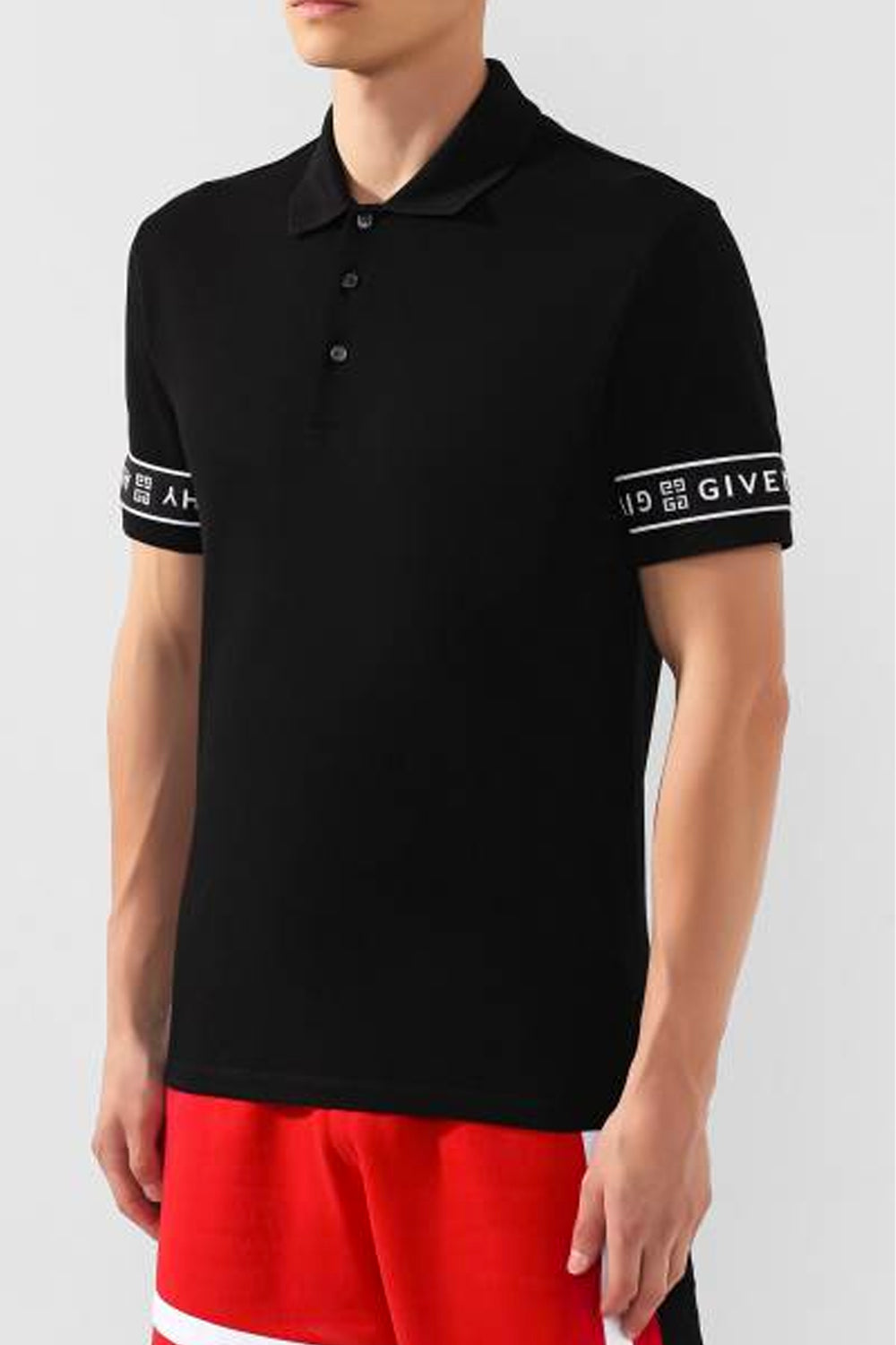 Givenchy taped arm polo