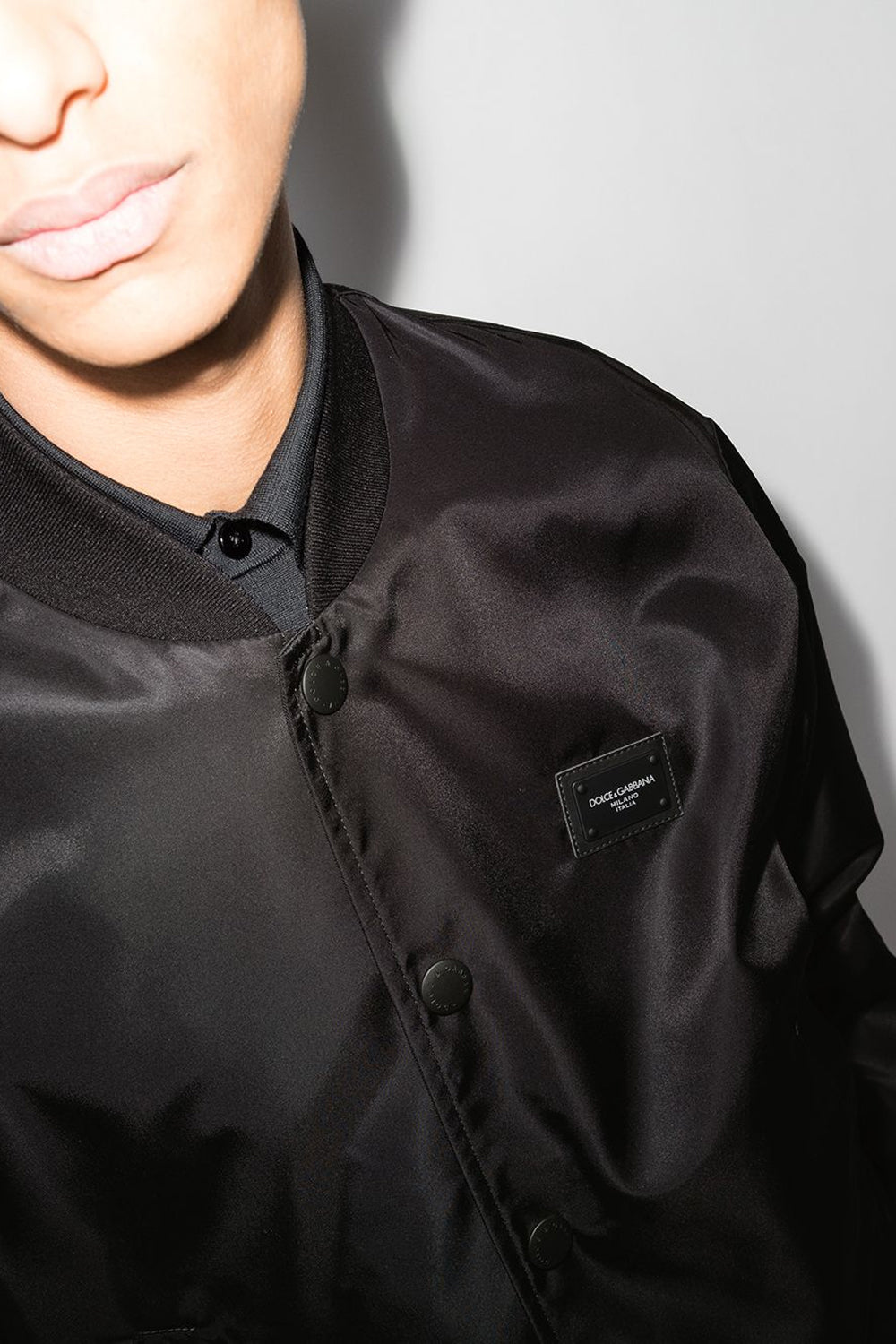 Dolce & Gabbana DG-plaque bomber jacket