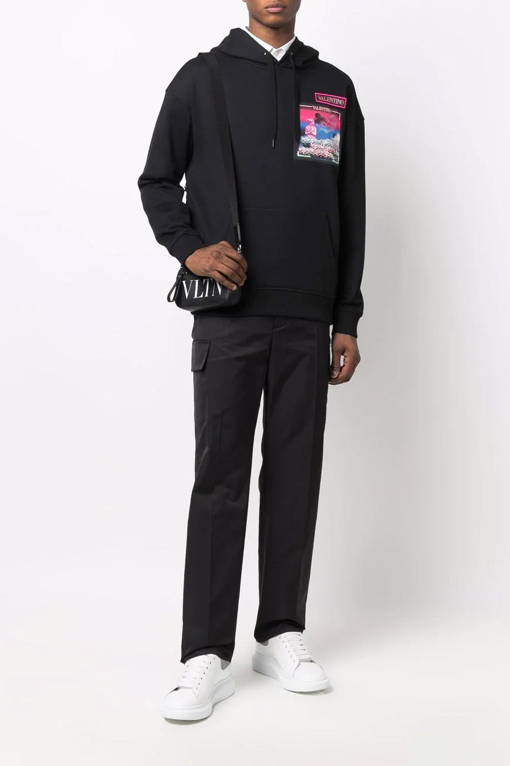 Valentino Water Sky patch hoodie