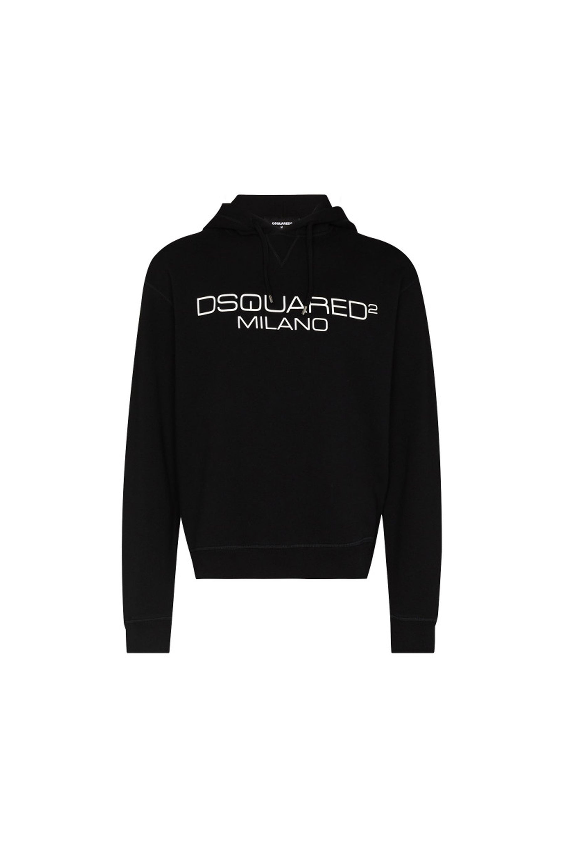DSQUARED2 Black Milano Logo Print Hoodie