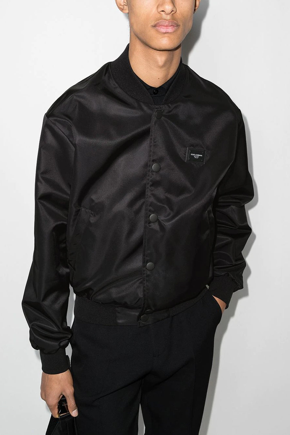 Dolce & Gabbana DG-plaque bomber jacket