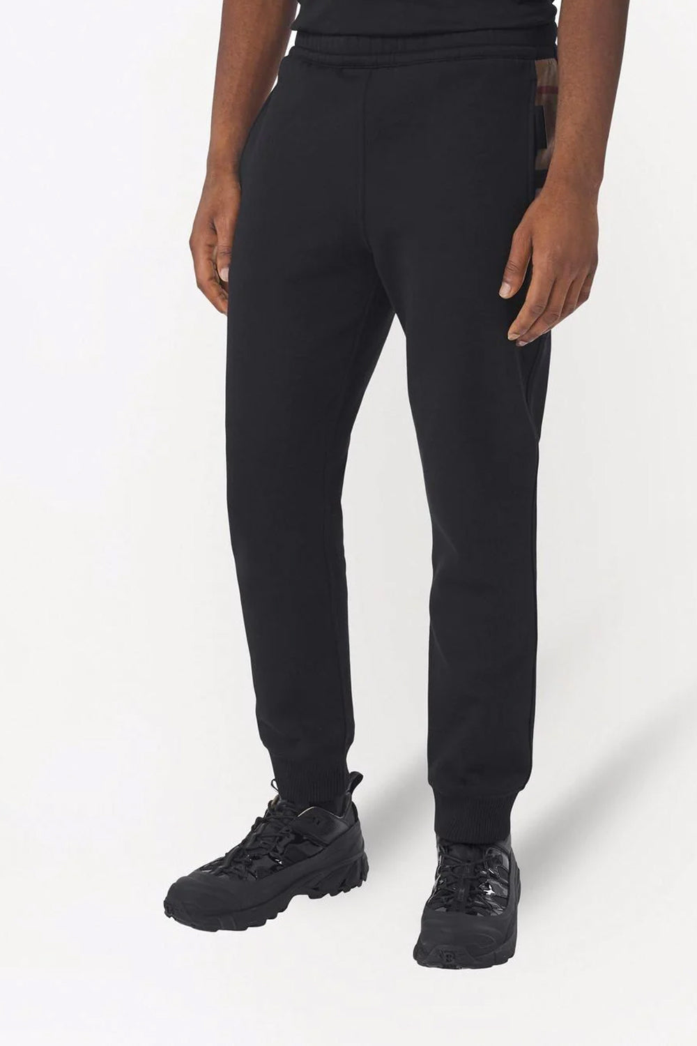 Burberry check-pattern track pants