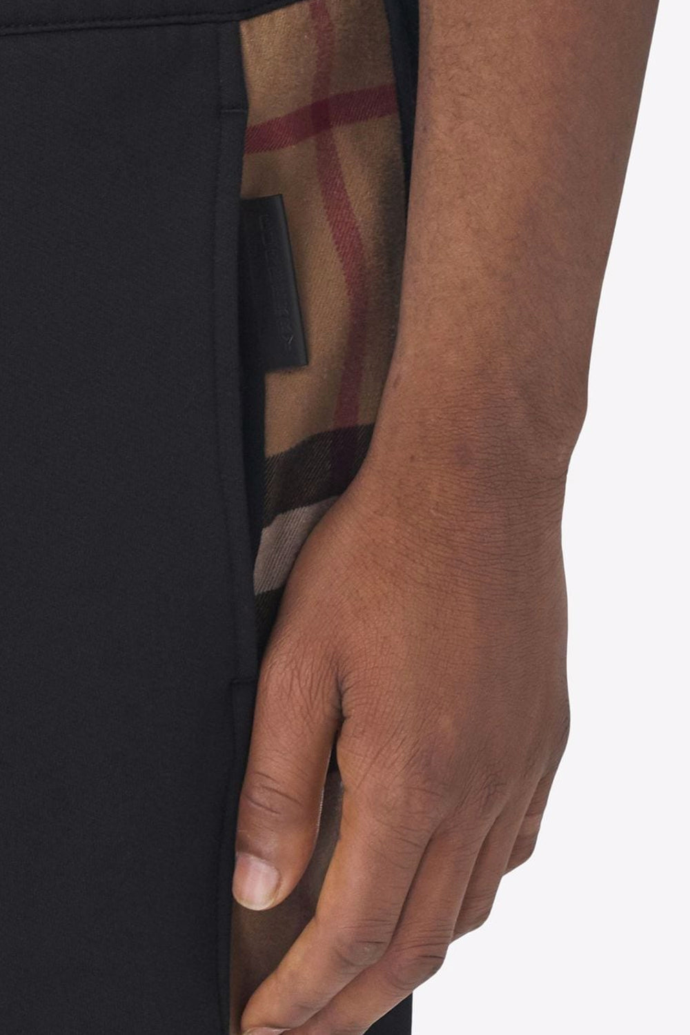 Burberry check-pattern track pants