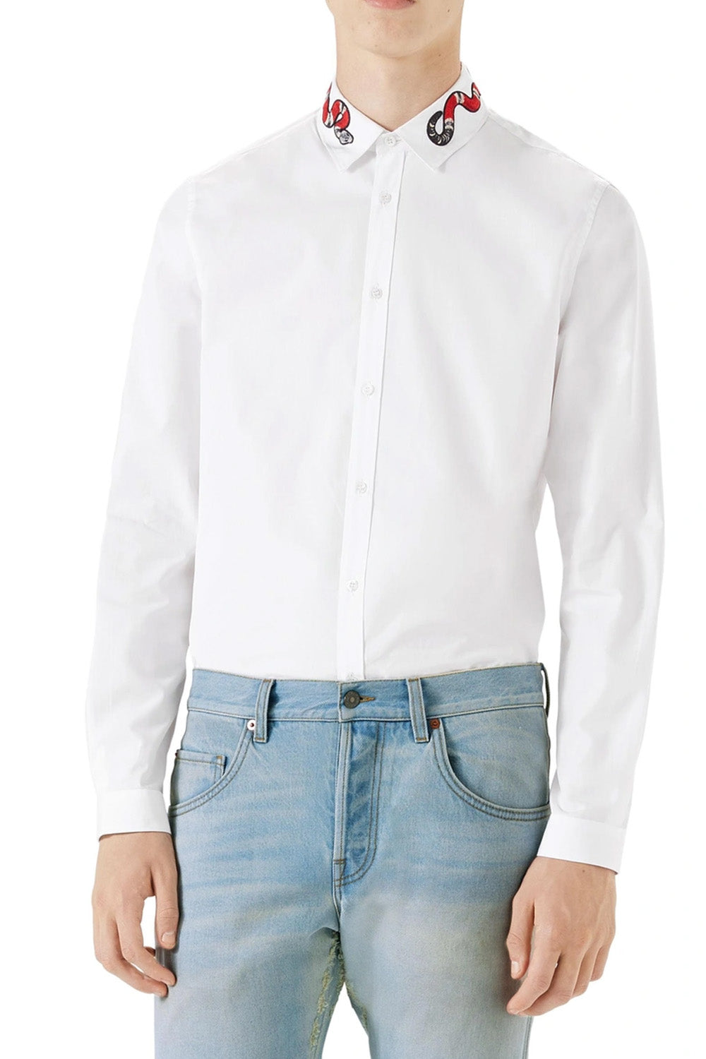 Gucci Cotton Duke shirt with snake