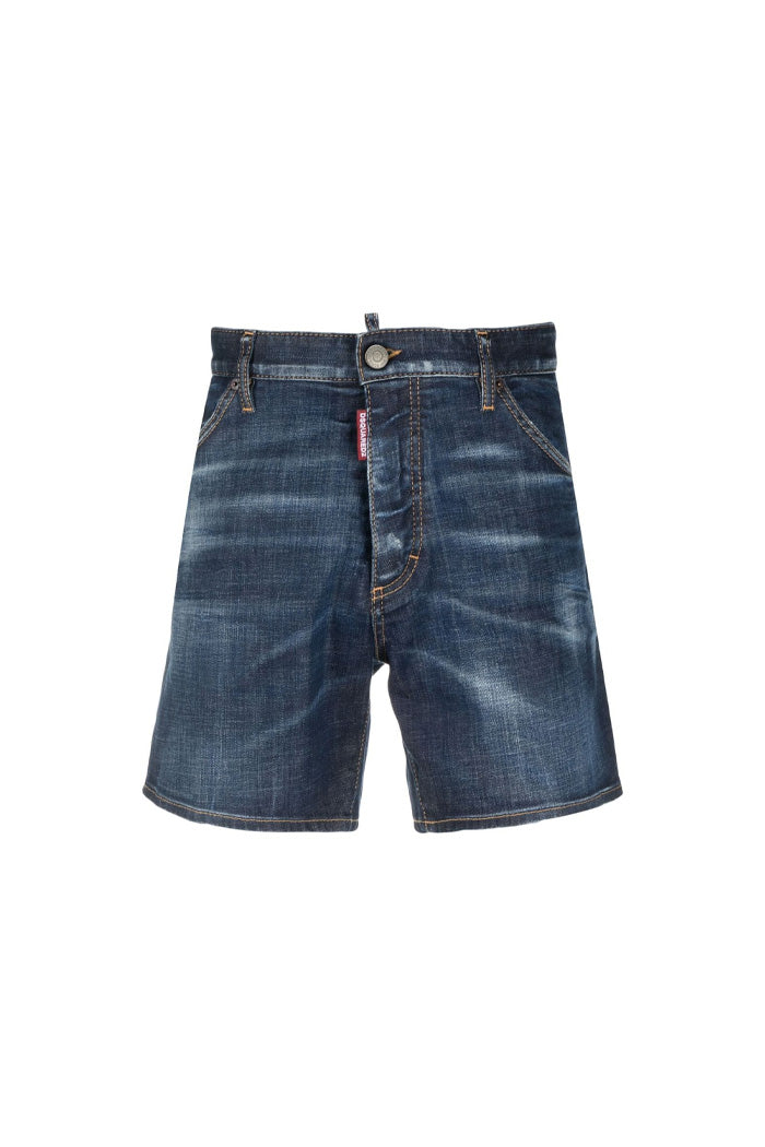 Dsquared2 loose-fit distressed denim shorts Jeans