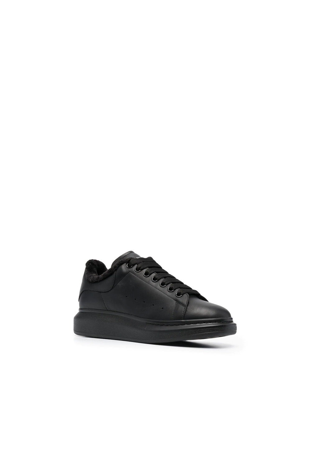 Alexander McQueen Oversized shearling-trim sneakers