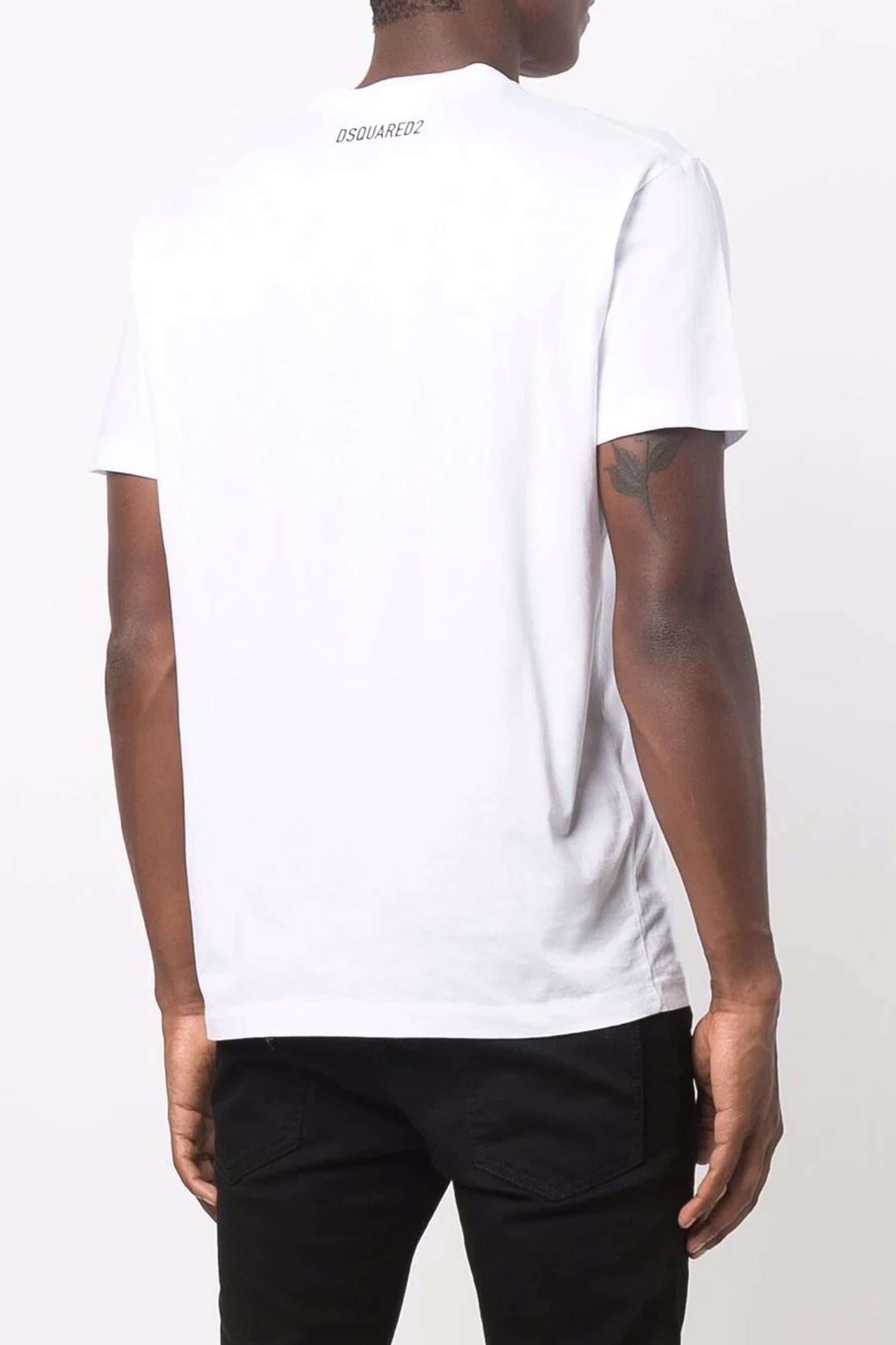 Dsquared2 slogan-print short-sleeve white T-shirt