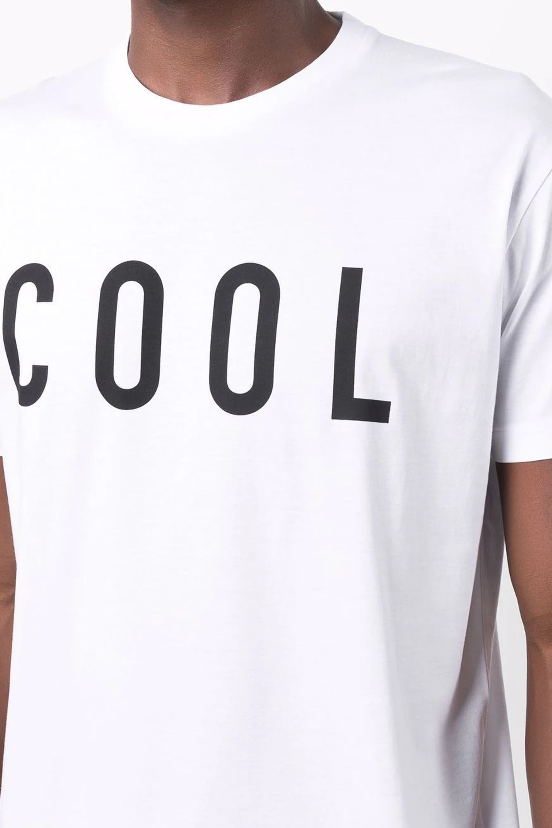 Dsquared2 slogan-print short-sleeve white T-shirt