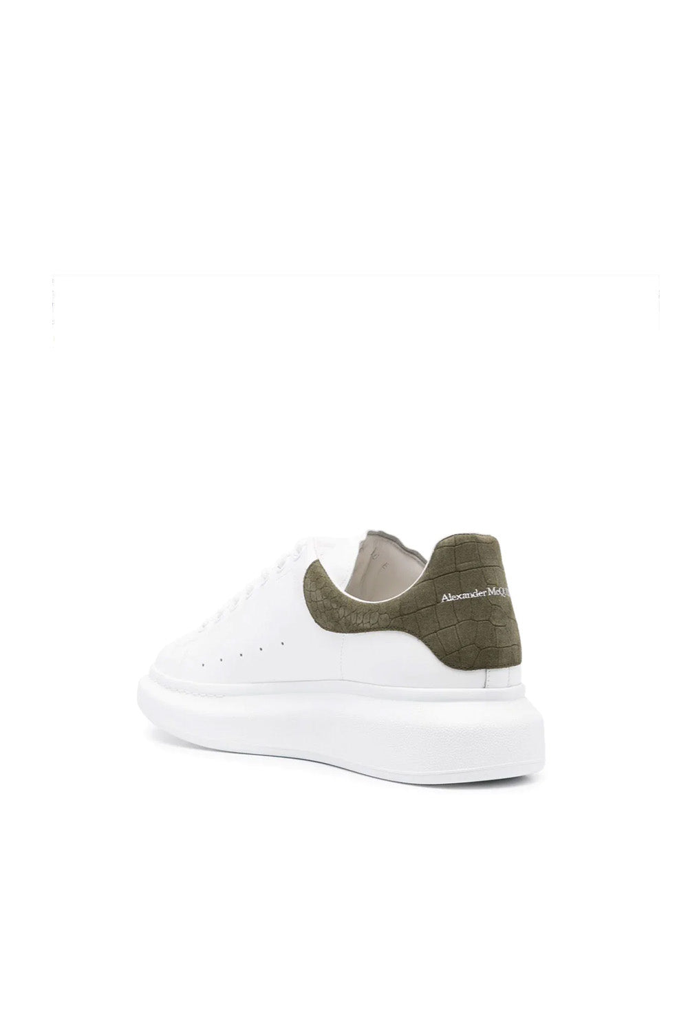Alexander McQueen Oversized Sneakers Croc Tab Khaki
