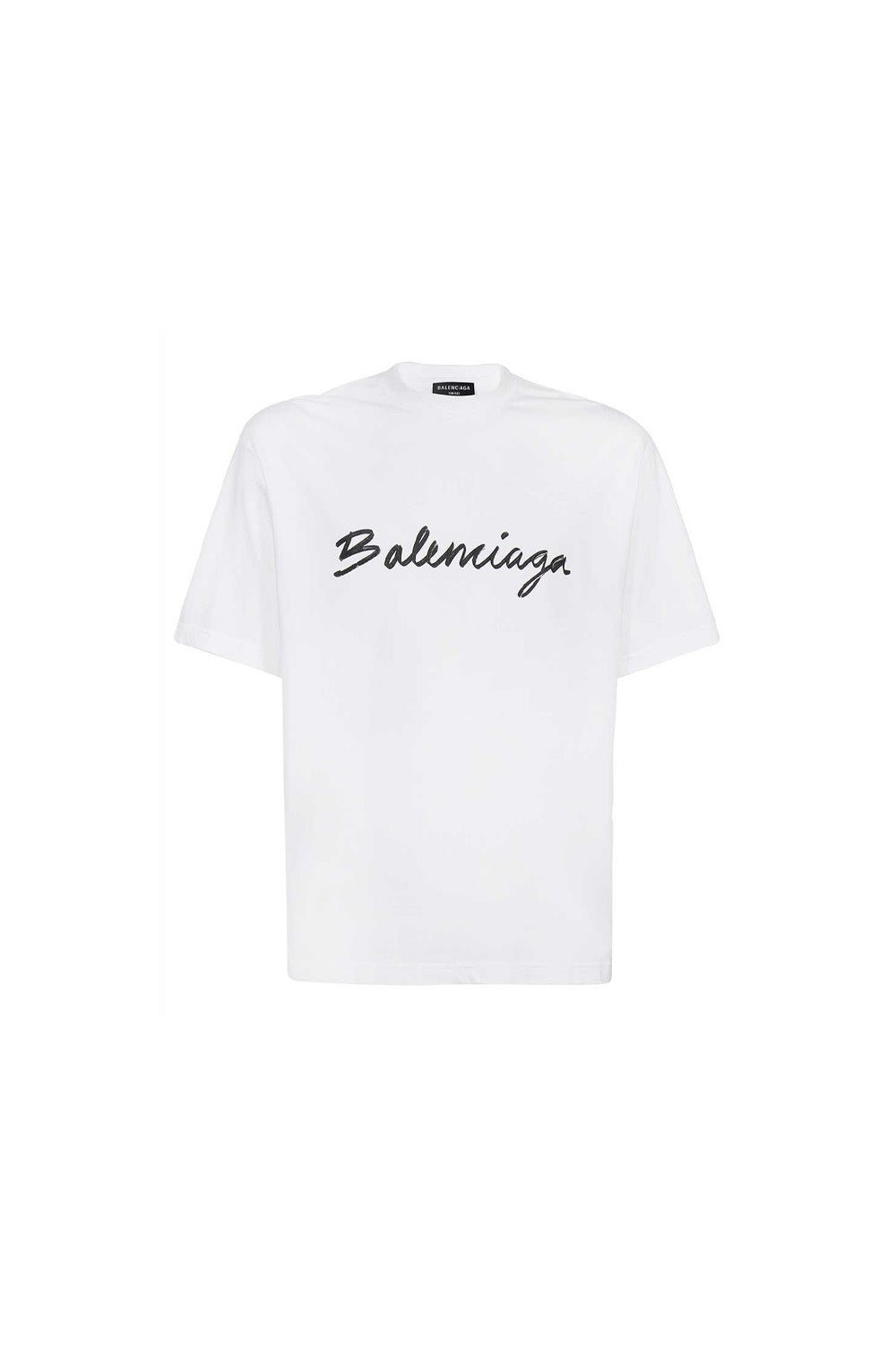 Balenciaga logo print distressed-finish T-shirt