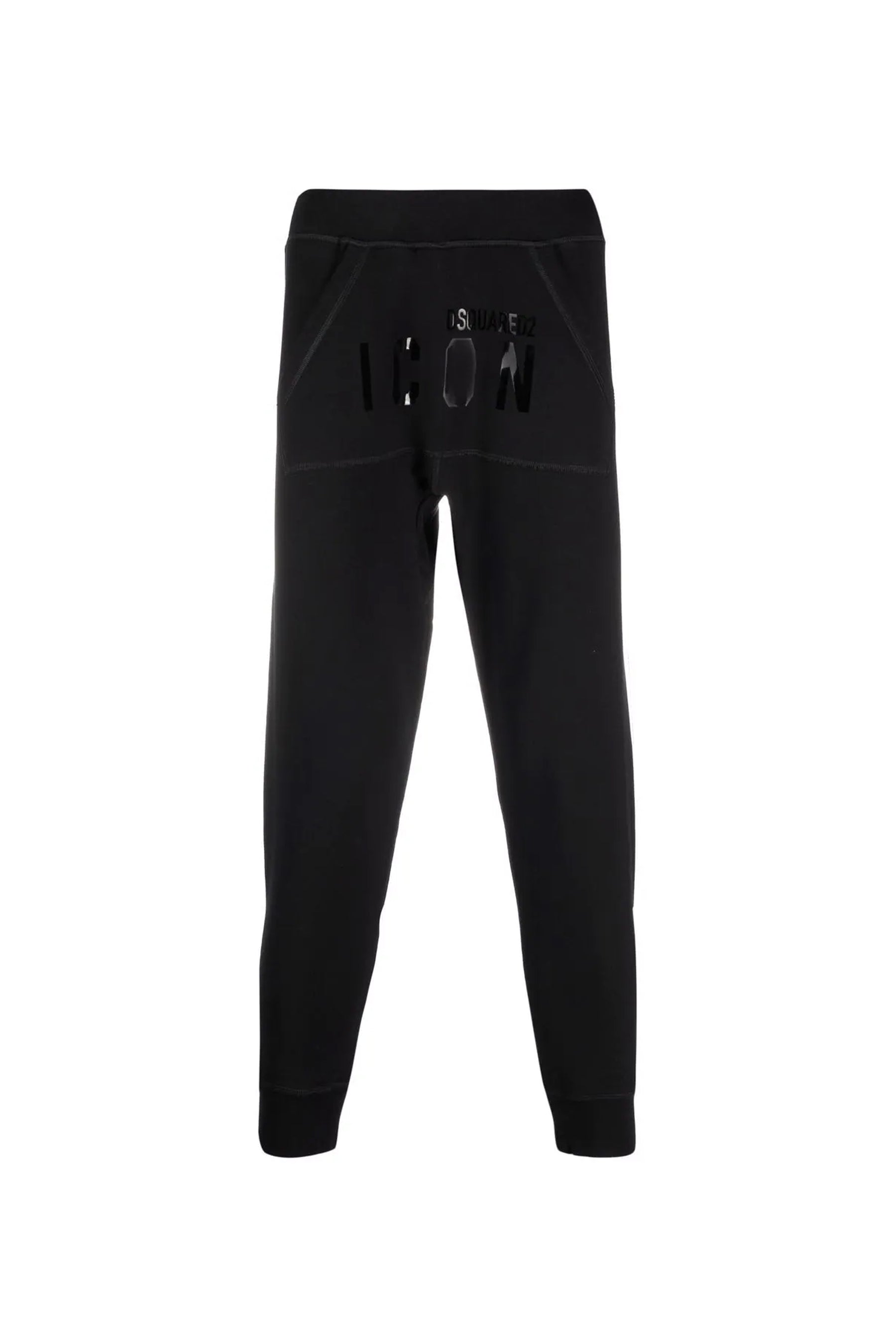 DSQUARED2 Black ICON Shine Logo Sweatpants