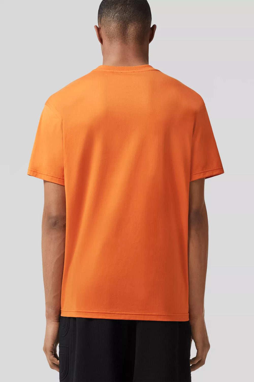 Burberry Logo Appliqué Cotton Oversized T-shirt orange