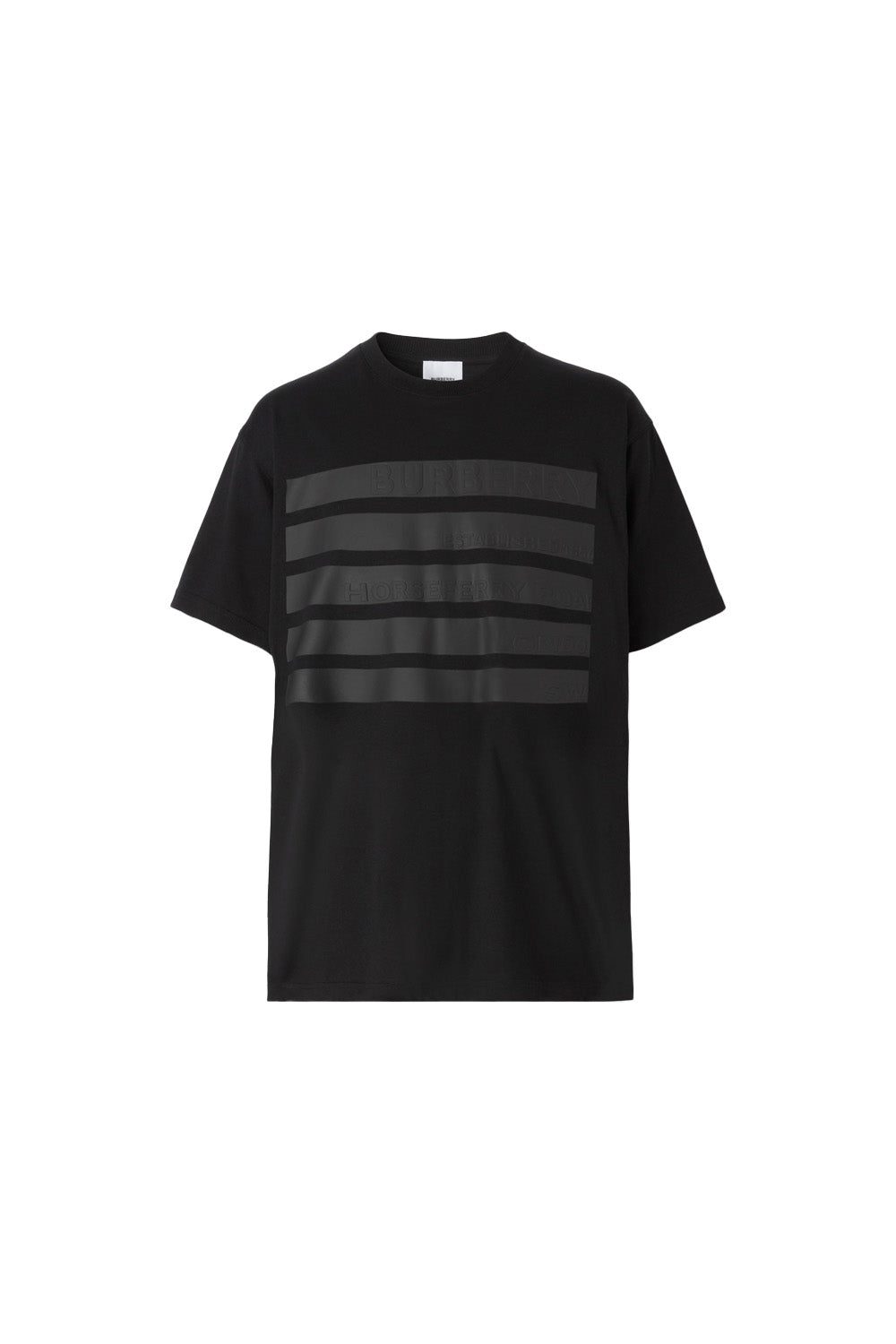 Burberry Horseferry Print Cotton Oversized T-shirt black