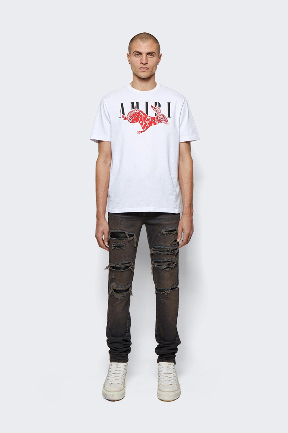 Amiri logo-print detail T-shirt