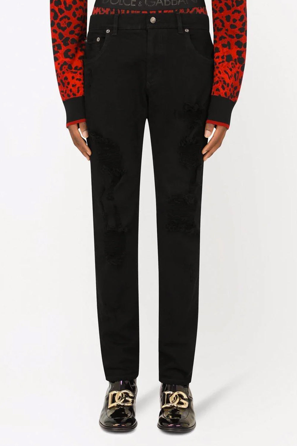 Dolce & Gabbana distressed-effect skinny jeans