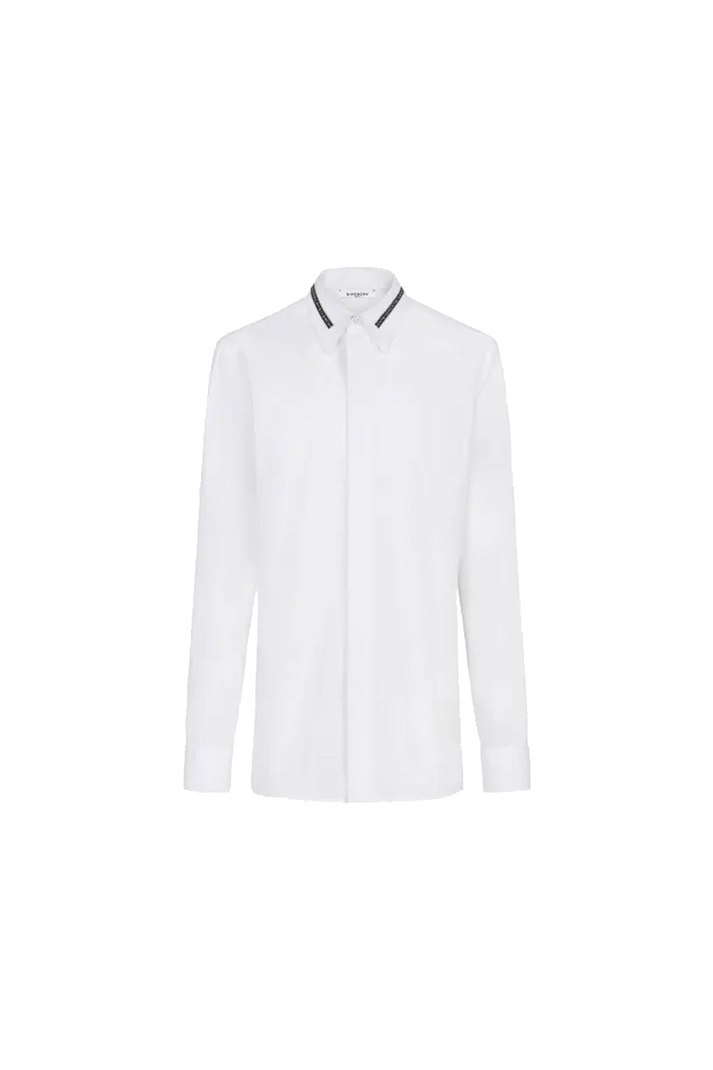 GIVENCHY SHIRT WITH TAPE LOGO ROUND NECK
