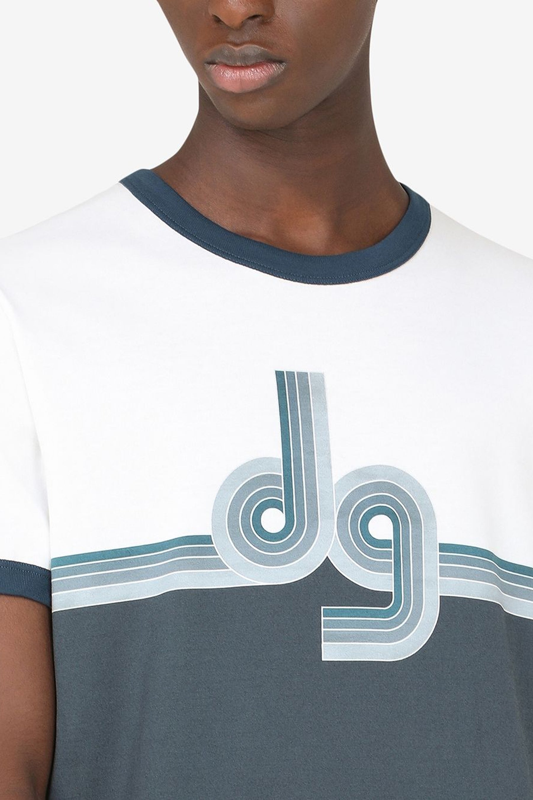 Dolce & Gabbana two-tone logo print T-shirt