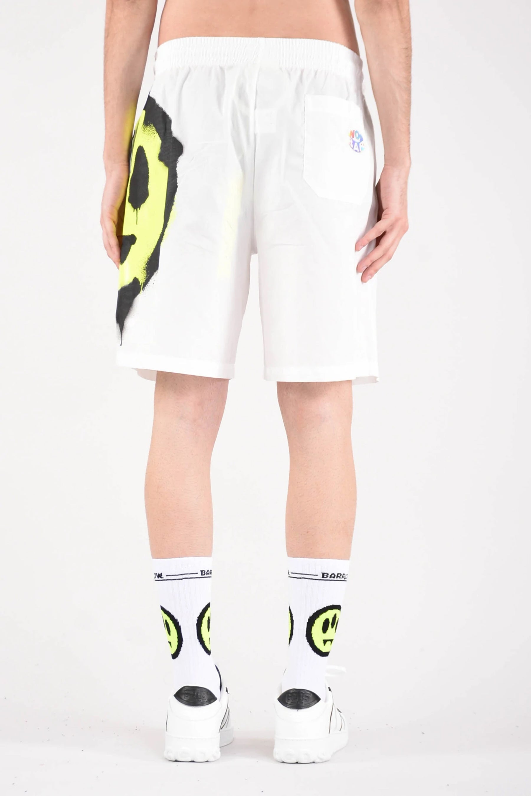 BARROW smiley-print shorts