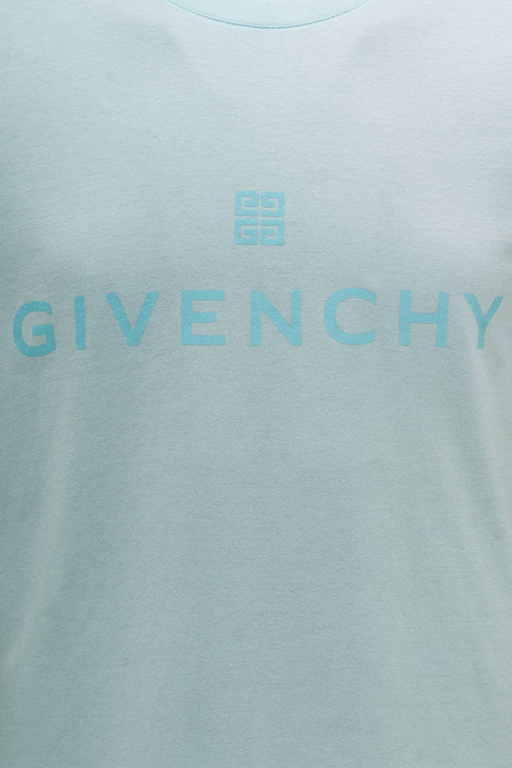 Givenchy logo-print blue T-shirt
