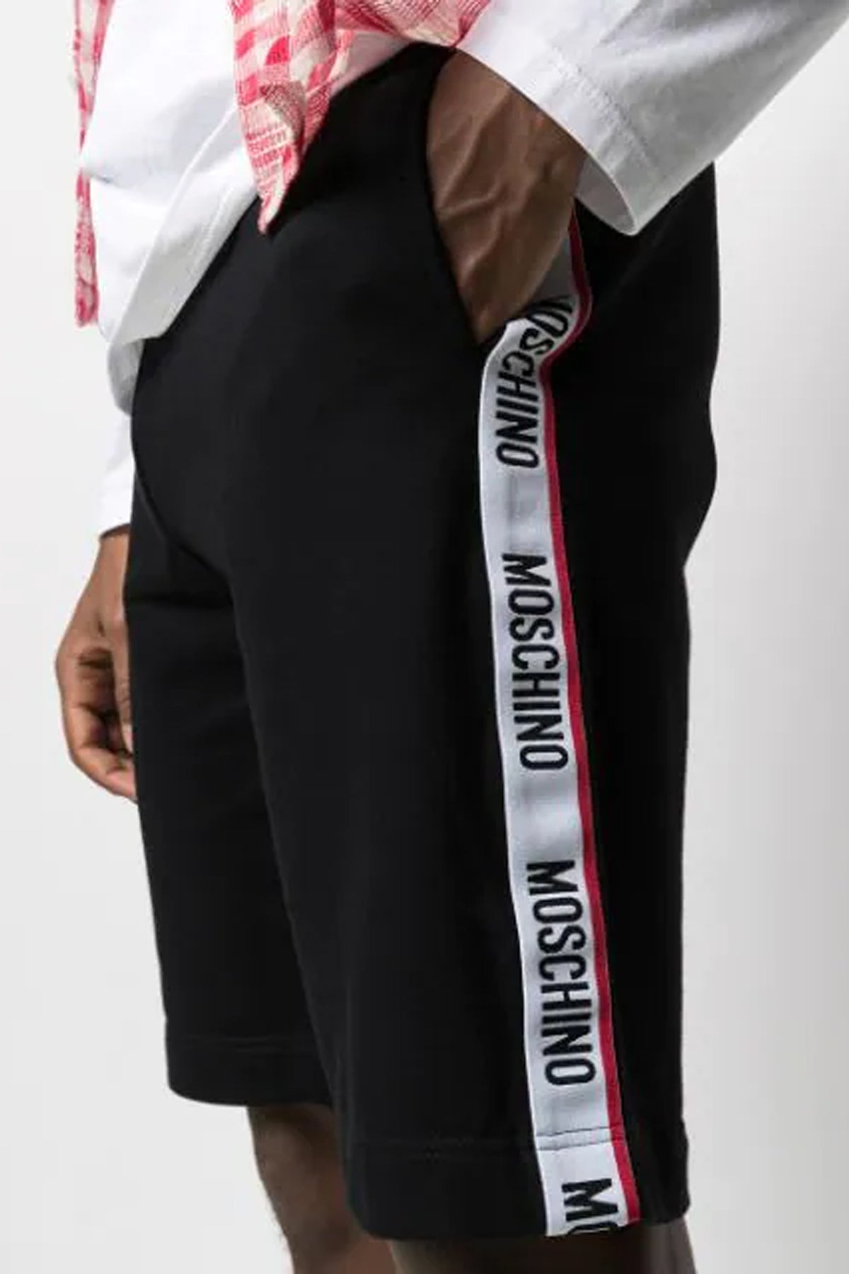 Moschino Logo Tape Track Shorts