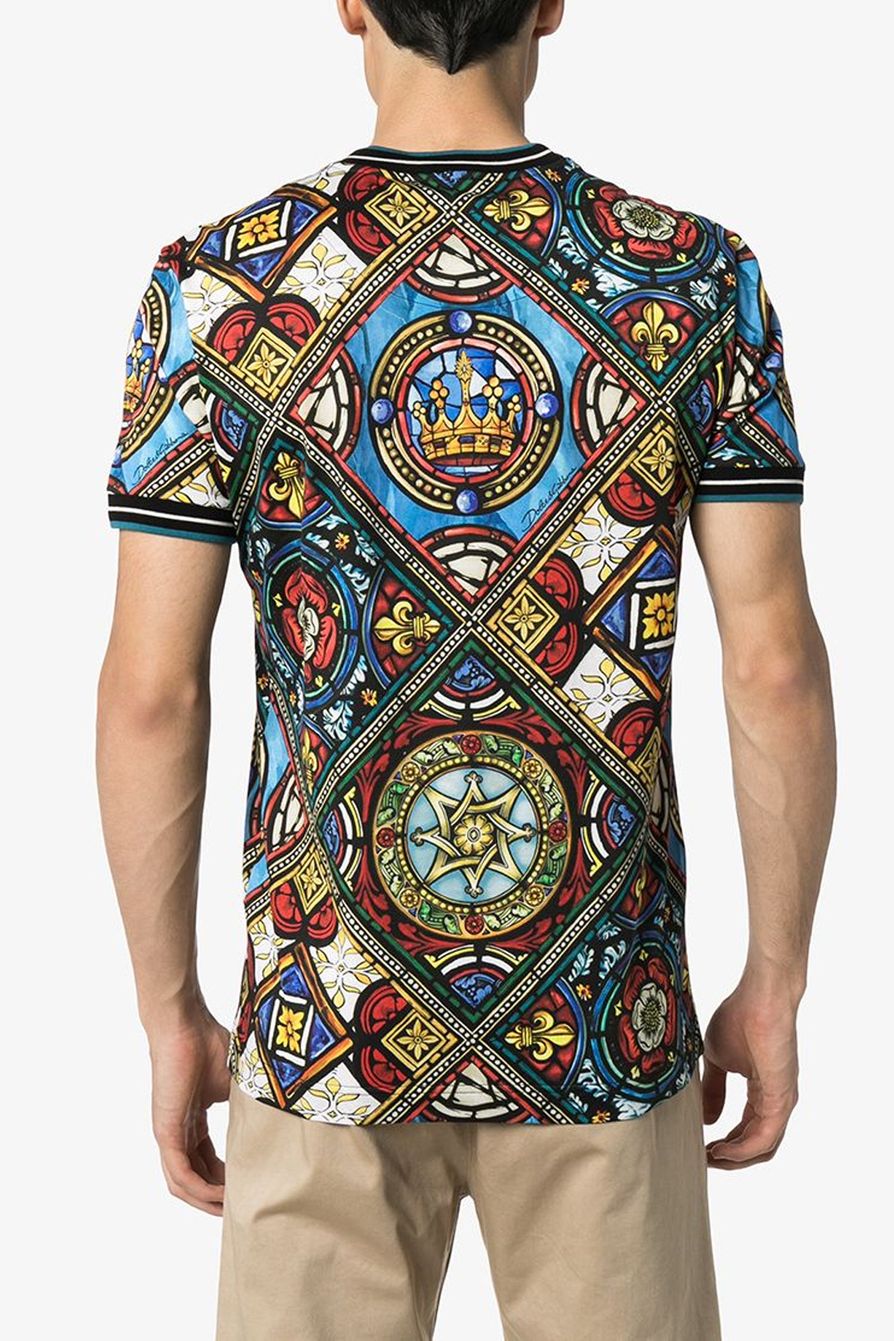 Dolce & Gabbana King's Age printed stretch cotton T-shirt