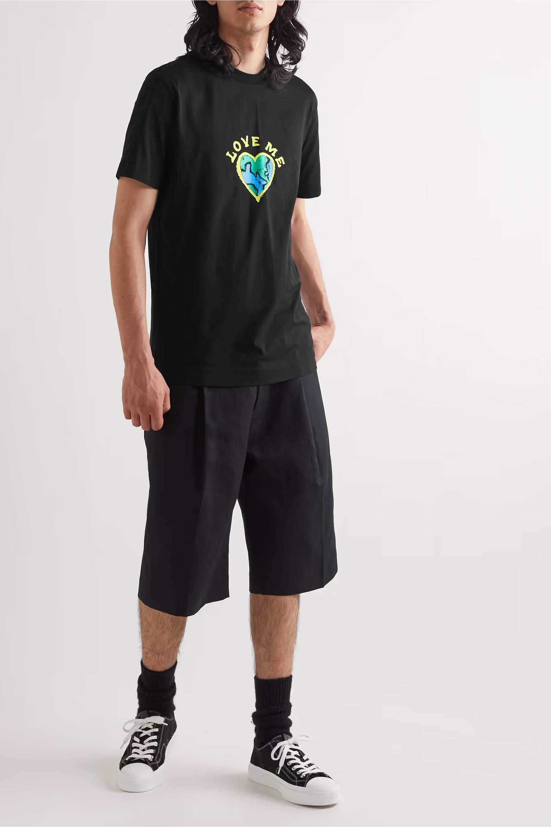 GIVENCHY Love Me Printed Cotton-Jersey T-Shirt
