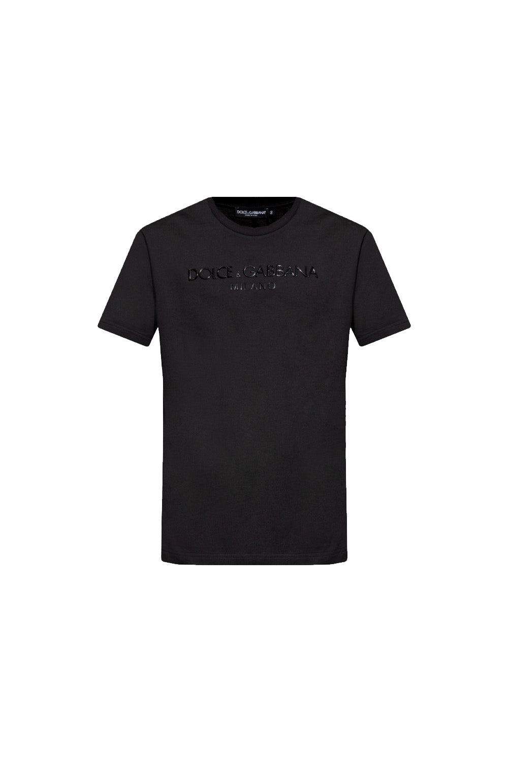Dolce & Gabbana BLACK T-SHIRT WITH LOGO
