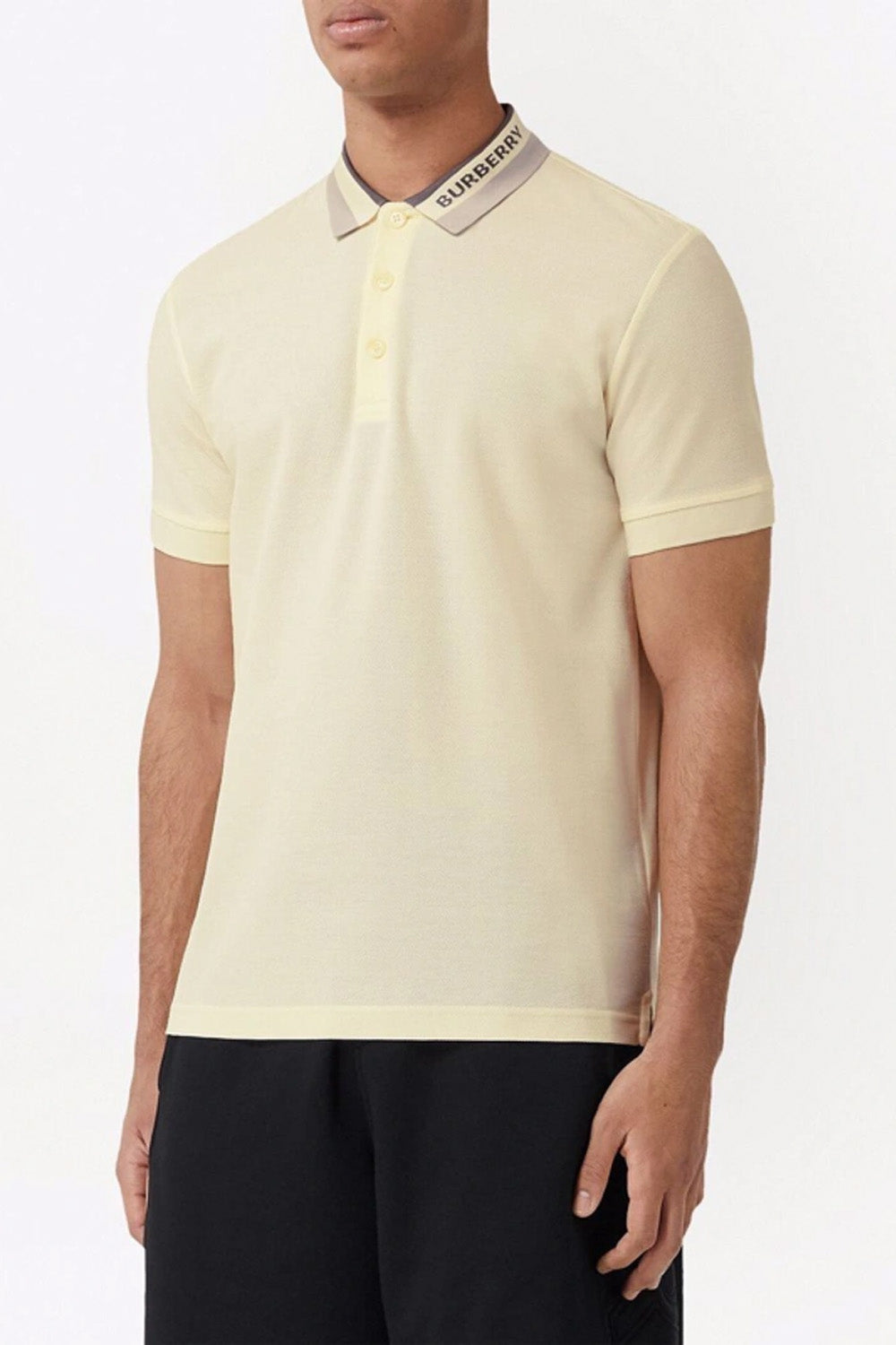 Burberry logo detail piqué polo shirt