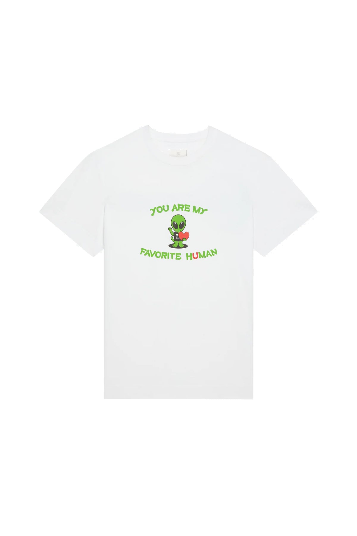 GIVENCHY Slim-fit White t-shirt printed Alien