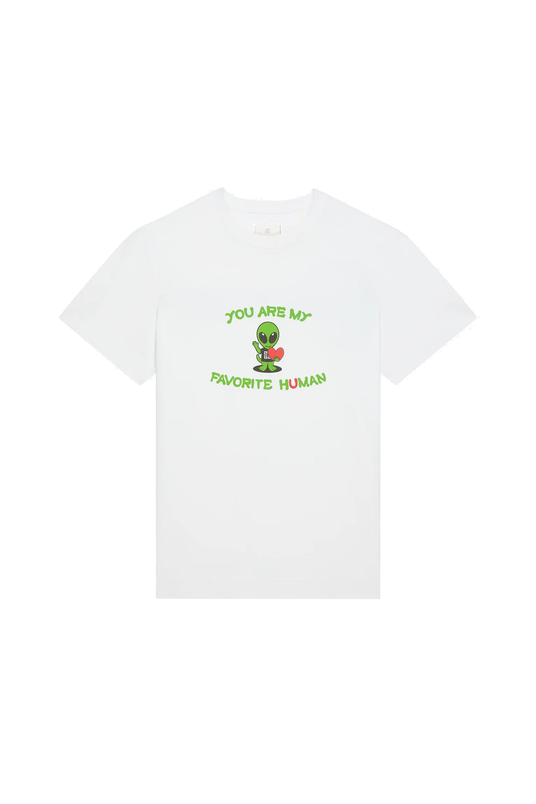 GIVENCHY Slim-fit White t-shirt printed Alien