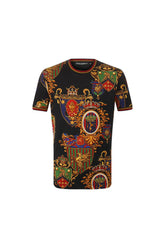 Dolce & Gabbana Cotton T-Shirt All Over Print Pattern
