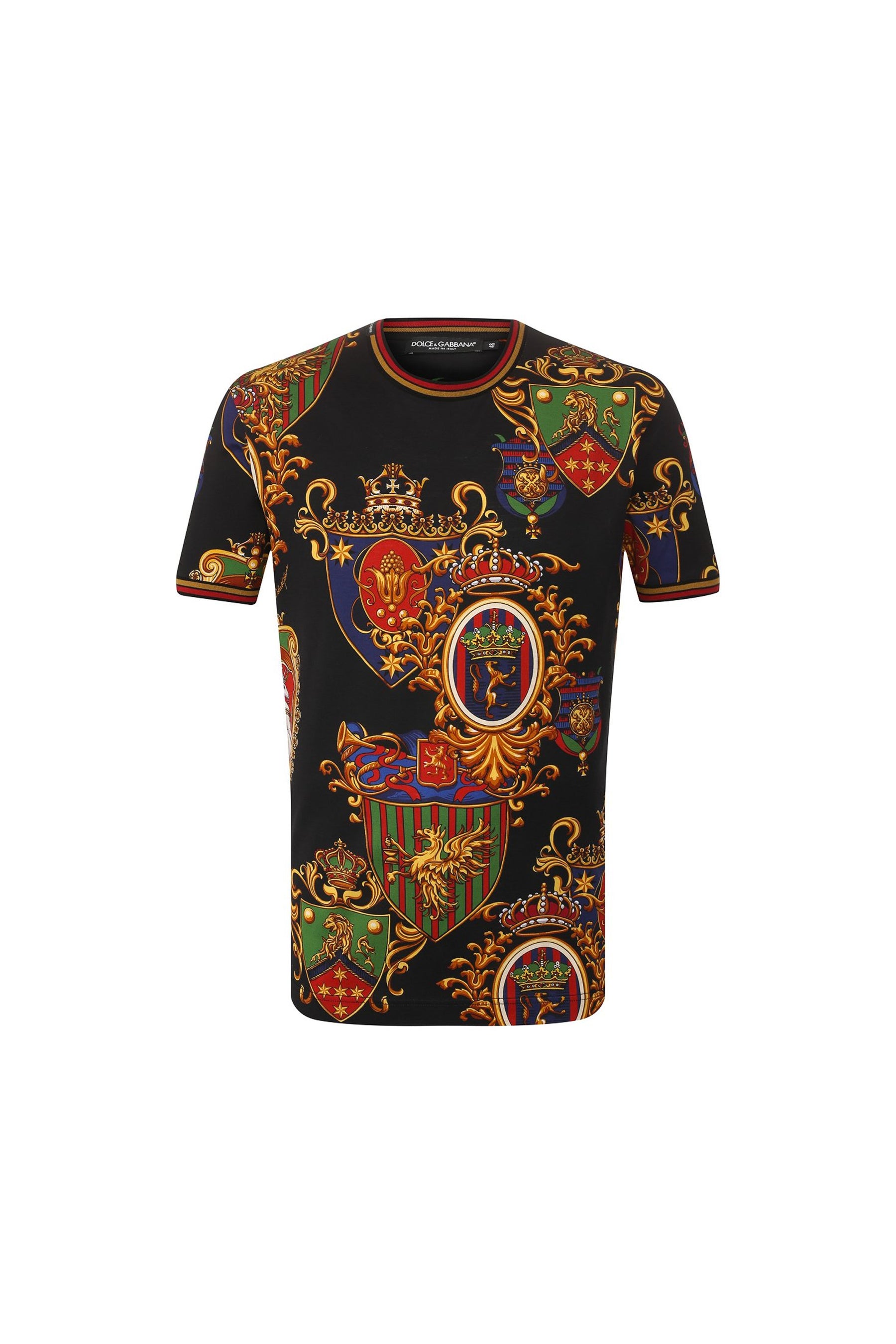 Dolce & Gabbana Cotton T-Shirt All Over Print Pattern