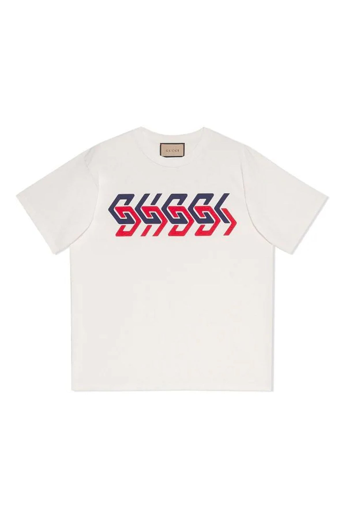 Gucci mirror logo-print short-sleeve T-shirt