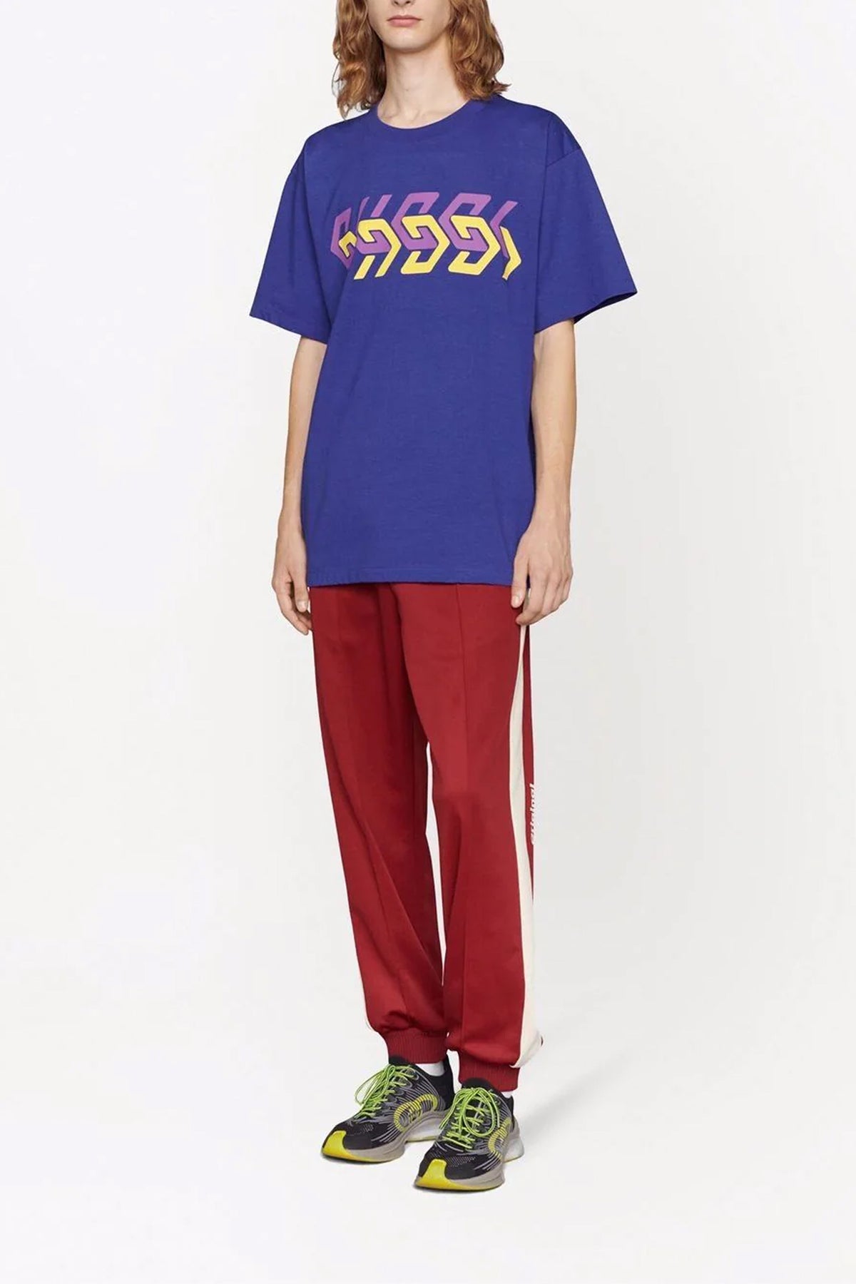 Gucci mirror logo-print short-sleeve T-shirt