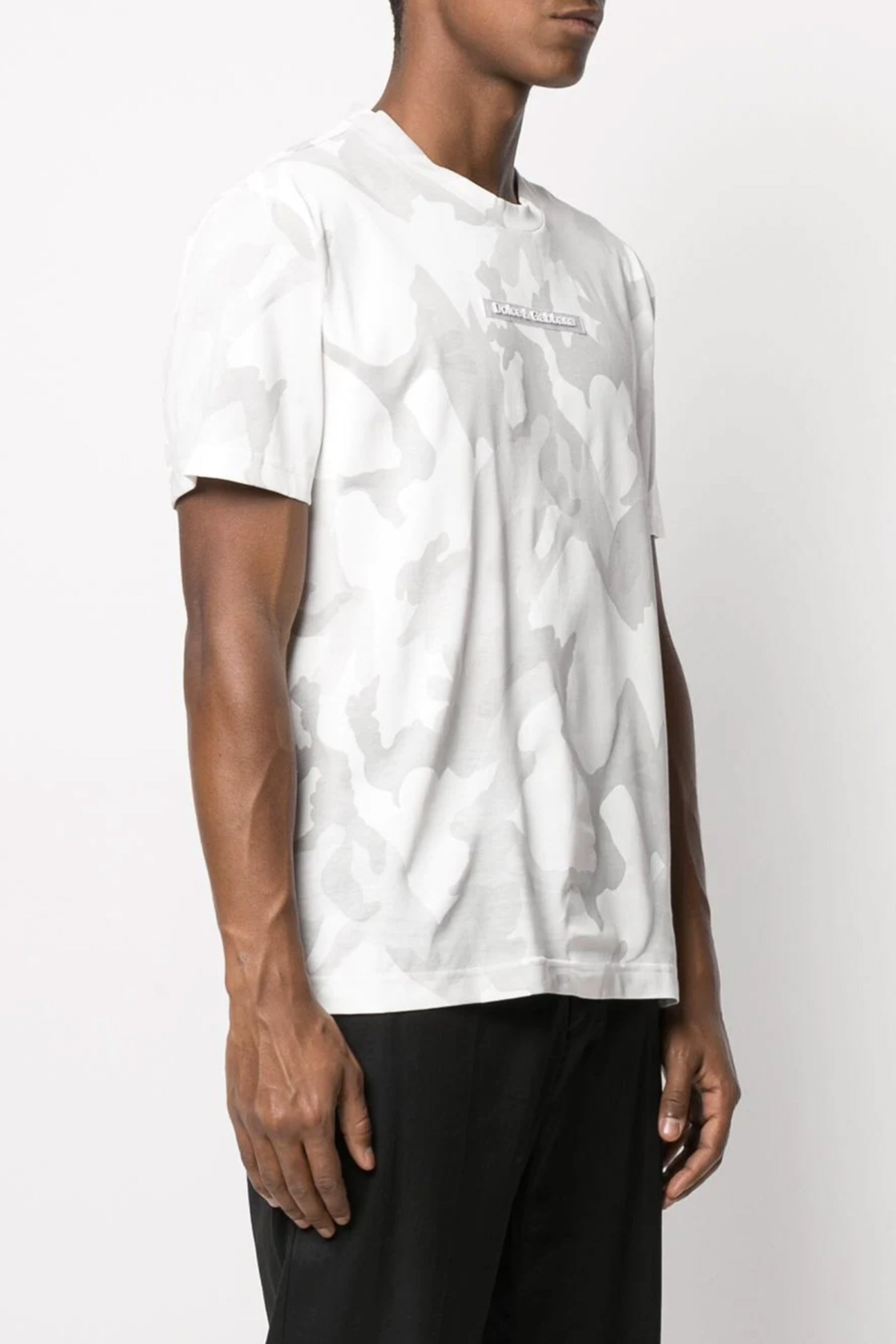 Dolce & Gabbana Logo Patch Camouflage T-Shirt